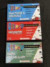 3 Quizmo Games Math Geometry, Fractions 9 Phonetics 6-8 Learning Advantages