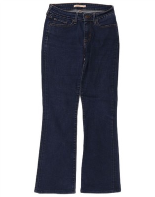Levi's Damen 715 Bootcut Jeans W28 L27 Blau Baumwolle AN22
