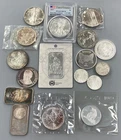 15 Troy Ounces .999 Silver Coins Bars Rounds nice mix L24165