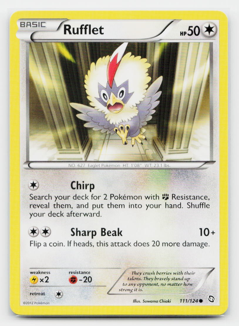 Rufflet Common Dragons Exalted 111/124 Pokemon TCG