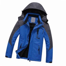 Men Mountain Waterproof Shell Jacket Ski Jacket Windproof Jacket Winter WCHC