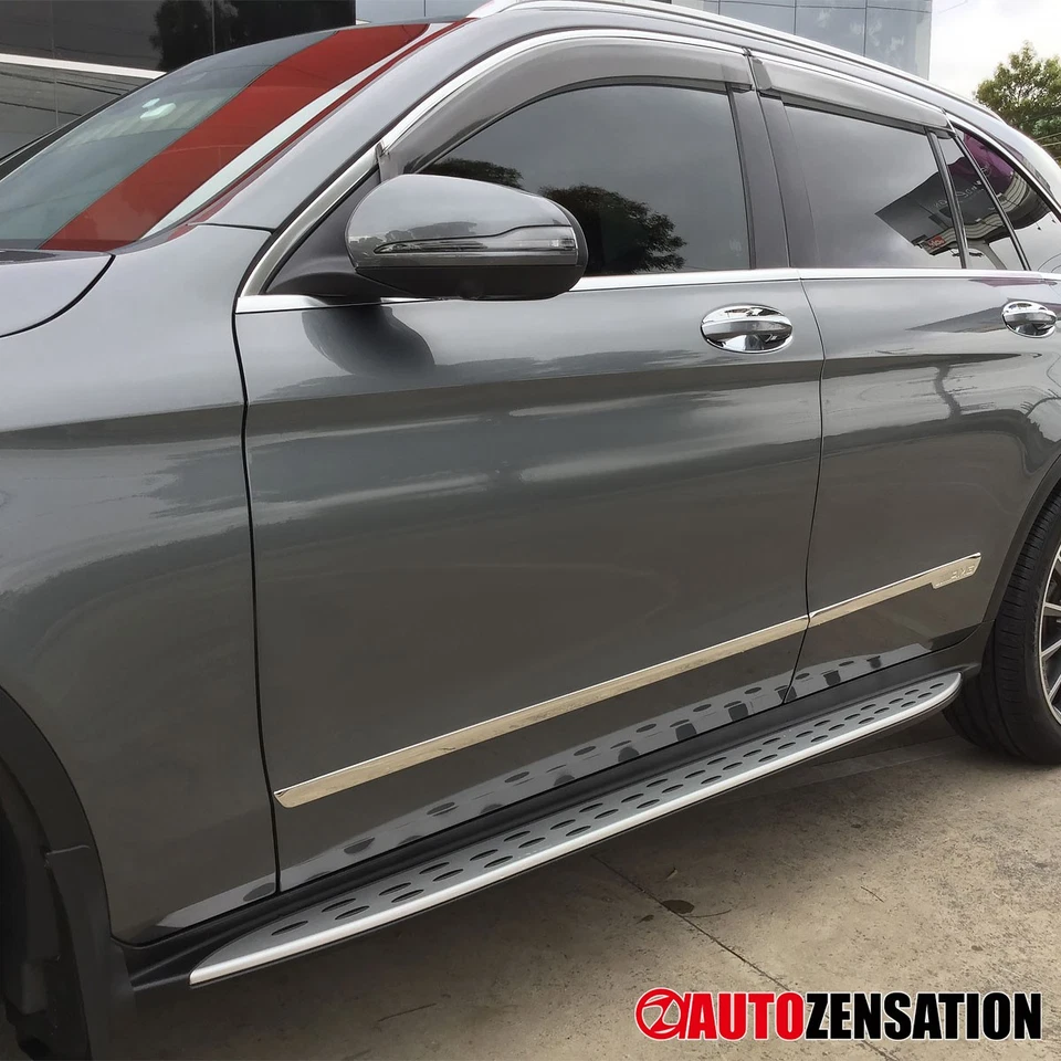 Fit 2016-2020 Mercedes Benz X253 GLC 300 Side Step Nerf Bars Running Boards 2PC - Изображение 2 из 4