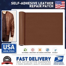 Self Adhesive Brown Leather Repair Patch DIY, Patch Holes/Rips in Car seat Sofas
