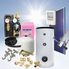 Flachkollektor 10,0m² 500L Warmwasserspeicher Komplett Paket Solar Brauchwasser