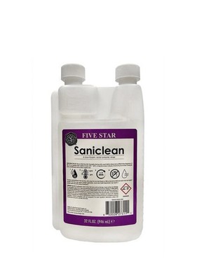 Five Star Saniclean 32 oz Acid Anionic Rinse No-Rinse Brewing Equipment Sanitize