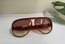Christian Dior Monsieur Vintage Over Size Sunglasses Austria Brown Optyl 80s