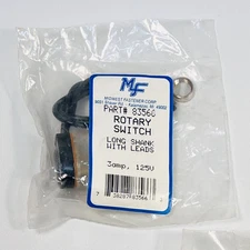 Midwest Fastener Rotary Switch Part# 83566 Long Shank With Leads 3 amp, 125V NOS