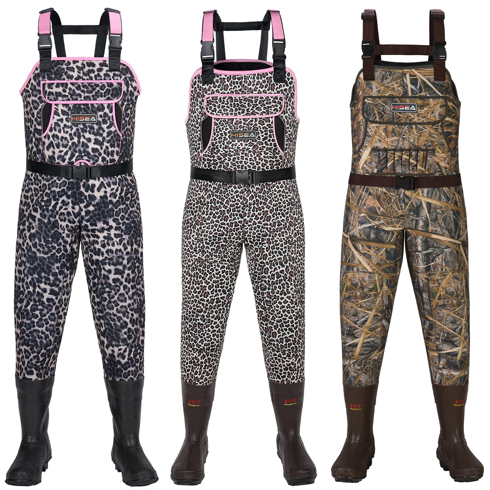 HISEA Women Neoprene Chest Wader Leopard Waterproof Hunting Fishing Wader w/Boot
Opens in a new wind