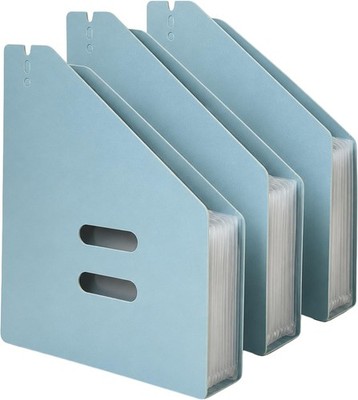 3er Pack Magazin Datei Organizer Büro Schule Schreibtisch Dokument Aufbewahrungsbox Ständer