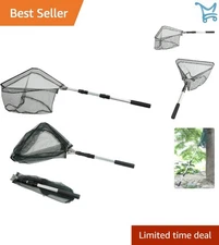 Fishing Landing Net Aluminum Handle Telescoping 40-63 Inches for Kids and Adults
