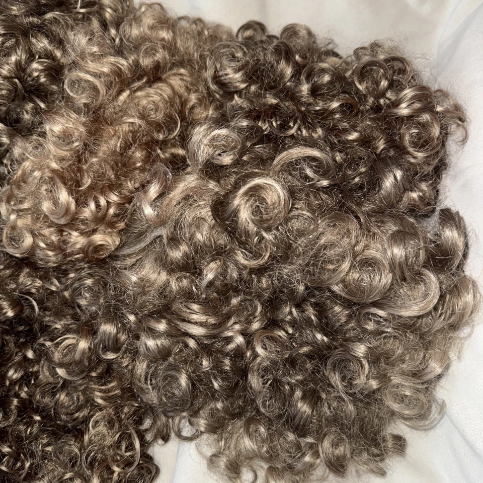 Lote de 10 pelucas vintage Kanekalon flor rubia rizada esmerilada disfraz de teatro Foto 2 de 4