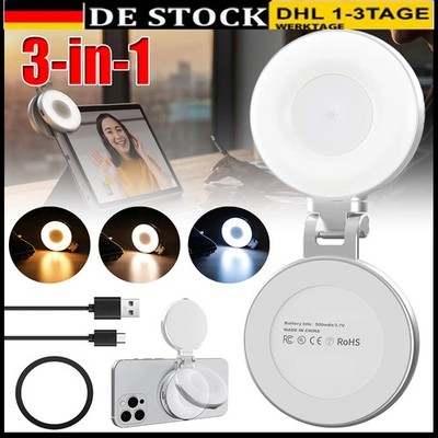 3-in-1 Magnetisches Selfie-Licht TELESIN C03 für iPhone & Android 360° LED Lampe