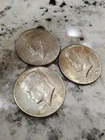 1965 Kennedy Half Dollars 40% Silver 50c Circulated Lot Of 3