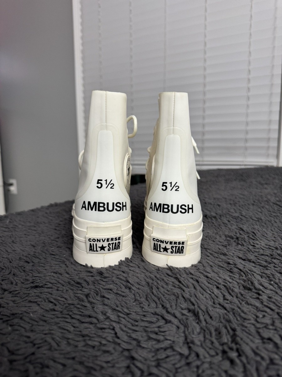 CONVERSE x AMBUSH Chuck 70 Hightop White Sneakers October 2019 (M