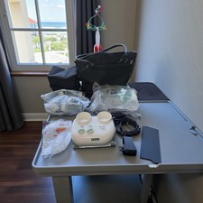 Ameda Purely Yours Carry All Double Electric Breast Pump CD Bottles Unit  More