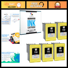 110 Color Replacement Ink Cartridges for PhotoSmart A310 A311 A314 A320 A430 - 5