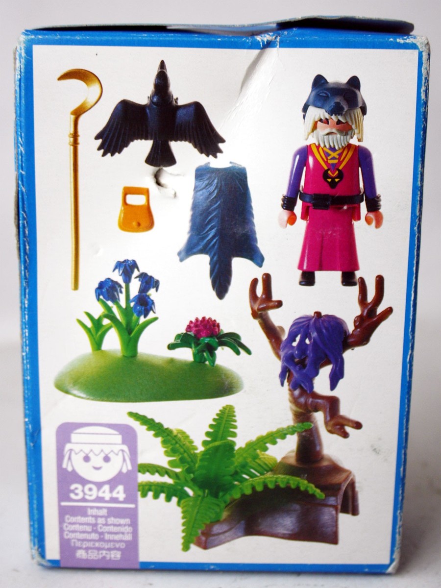 RARE VINTAGE 1997 PLAYMOBIL 3944 DRUID WIZARD MAGIC SERIES