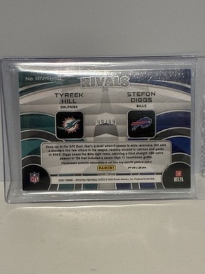 Panini 2023 Spectra Rivals Tyreek Hill Stefon Diggs MEM #RIV-THSD /99