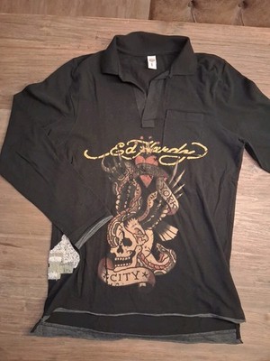 Vintage Ed Hardy Longsleeve   Gr. L   Skull & Snake   Y2K Style   Top!