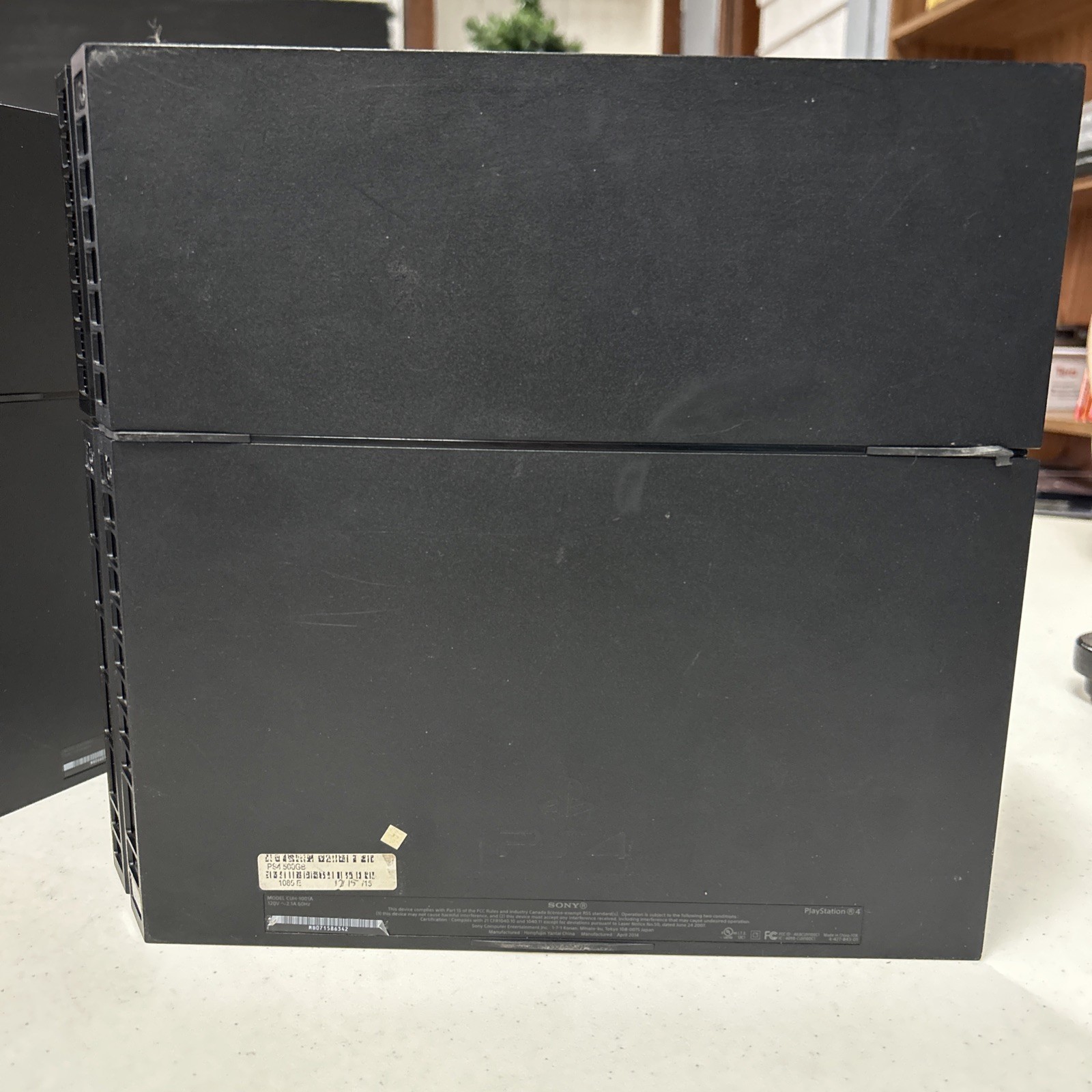 Lot Of 2 Defective Sony PlayStation 4 PS4 Black System Console Only For Parts