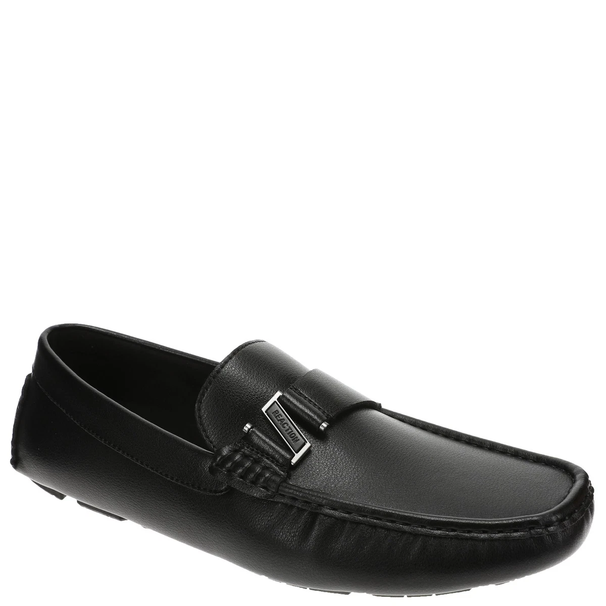 Kenneth Cole Reaction Party Punch Loafers‎ Mens US 13M Black Square Toe Slip On Kenneth Cole Reaction Loafer Black Casual Shoes for Men for  main image 3