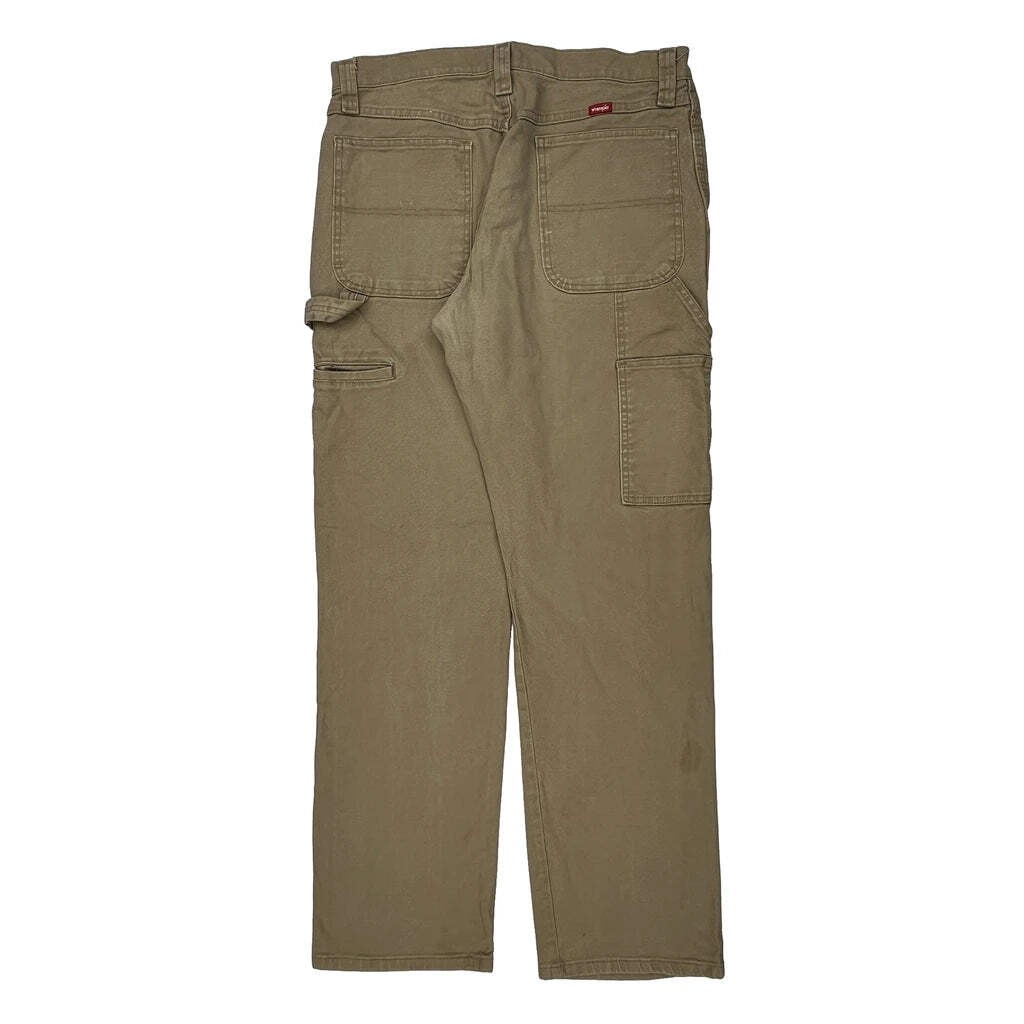 Wrangler Carpenter Pants - 33W 34L Khaki Cotton