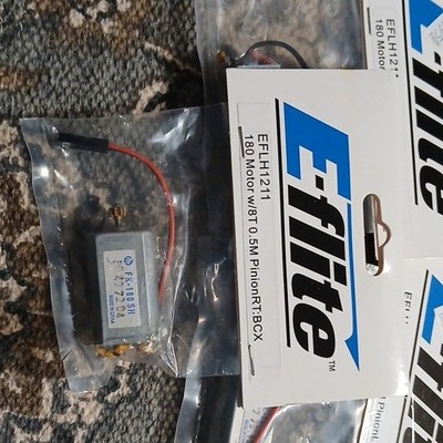 E-Flite 180 Brushed Motor w/ 8T 0.5M Pinion RT BCX EFLH1211 EFLH1210 10T