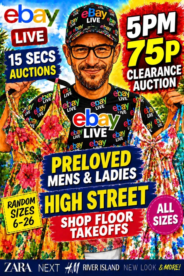 🎈75p Start🎈 Ladies Mens Preloved Shop Floor Takeoffs