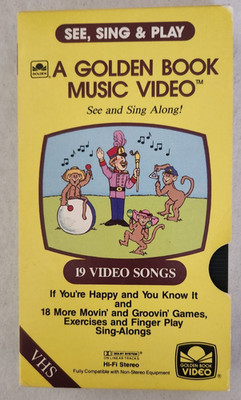 A GOLDEN BOOK MUSIC VIDEO SEE, SING, & PLAY VHS SEE & SING ALONG!