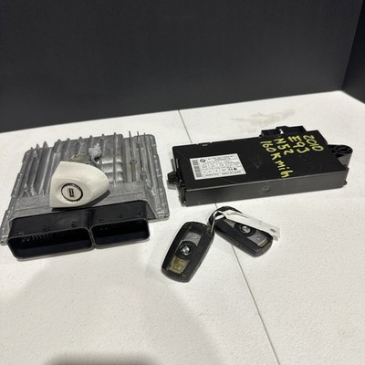 07 13 BMW E9x E8x N52 AT Lock Set DME MSV80 CAS 2 kEYS DOOR LOCK SET 160k