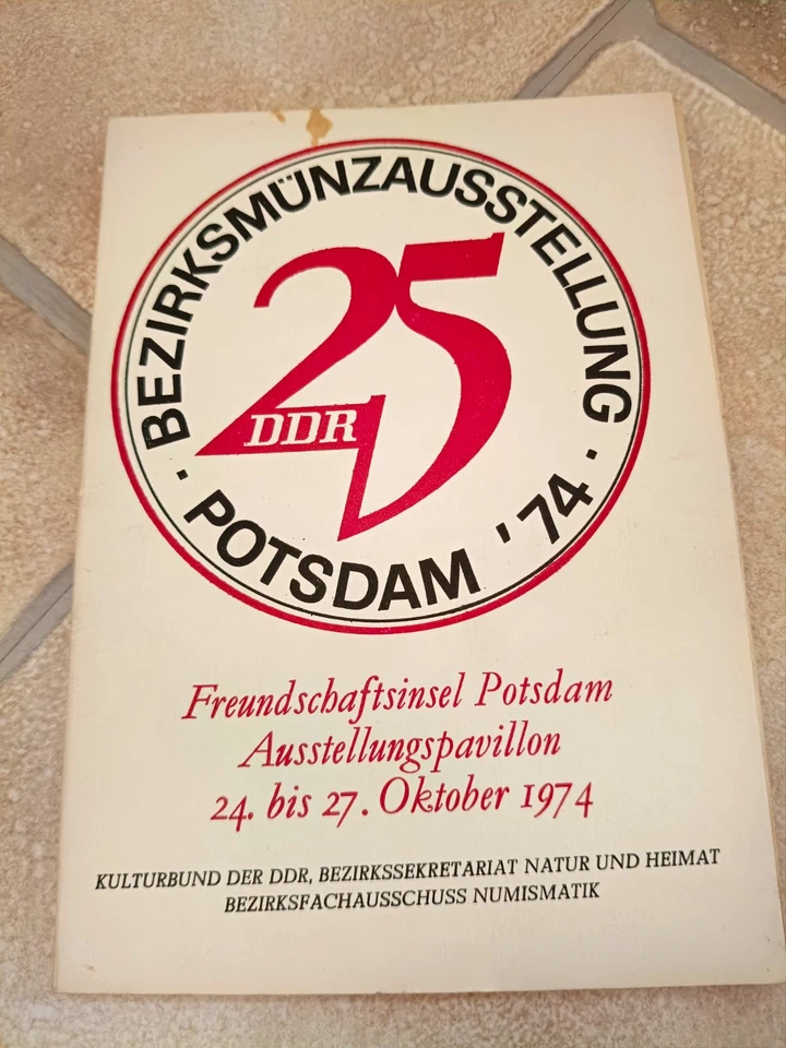 Kulturbund der DDR Ausstellungskatalog Broschüre Potsdam Freundschaftsinsel 1974 - Bild 1 von 1