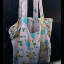 Floral Pattern Eco Bag Canvas Tote Bag Light  Stylish