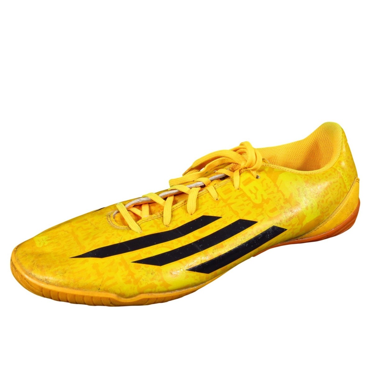 Adidas F10 IN Messi Men's Indoor Soccer Shoes Size 13 Yellow Black