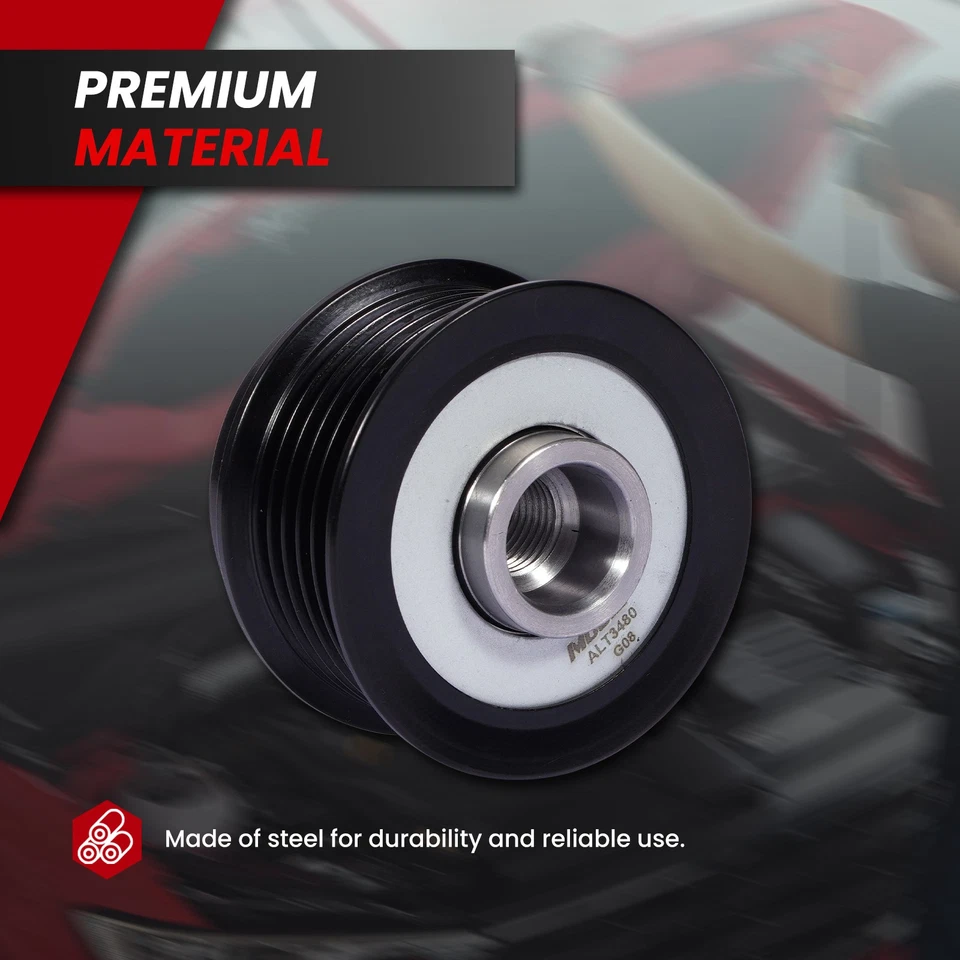 Decoupler Pulley for Toyota Celica Corolla Matrix Scion Chrysler Dodge Caravan - Изображение 4 из 4