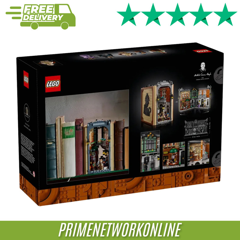 LEGO Icons 10351 Sherlock Holmes Book Nook Building Set 100% ORIGINAL ⭐⭐⭐⭐⭐