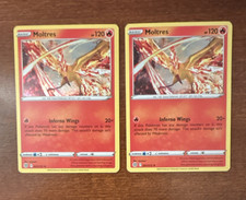 Pokemon 2 Card Lot Brilliant Stars Moltres 21/172 Cosmos Holos