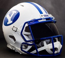 *CUSTOM* BRIGHAM YOUNG BYU COUGARS NCAA Riddell Speed AUTHENTIC Football Helmet