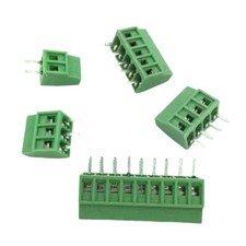 10Pieces 2.54mm PCB Mini Screw Terminal Block Connector for Wire 2P~8P Terminal