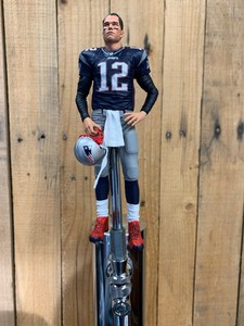 New-England-PATRIOTS-Tap-Handle-TOM-BRADY-Blue-Jersey-Boston-Beer-Keg-Football