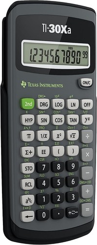 5 Pack Texas Instruments TI-30Xa 10 Digit Display Scientific Calculator - Picture 4 of 4