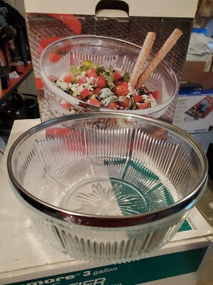 Bali large Glass Serving Bowl