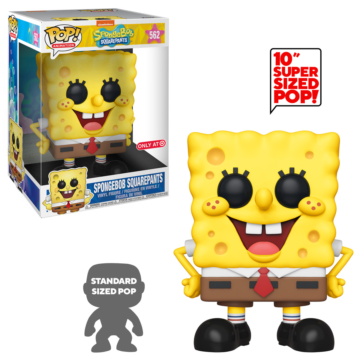 Funko Pop! Vinyl Jumbo 10 in Nickelodeon Spongebob 10 inch