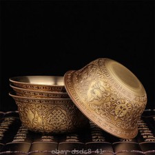 Tibetan Buddhist Mikky Offering Water Bowl Cup Divine Focus Ritual Vessel
