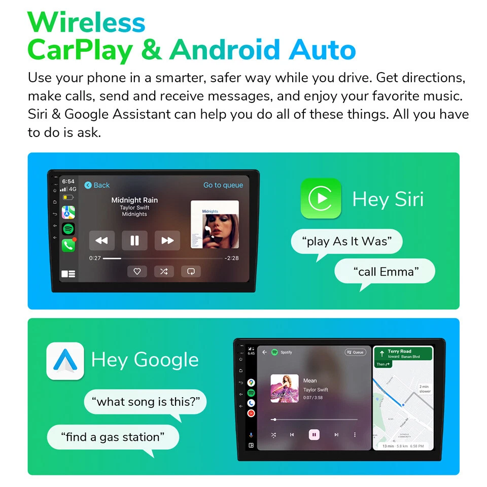 Eonon UA12S Plus Android 13 6+64G Double 2Din 10.1" Car Stereo Radio GPS CarPlay - Image 3 of 4