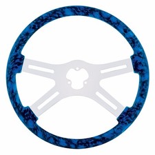 18 Skull Steering Wheel Blue Wheel Only 18 Skull Steering Wheel Blue Wheel Only