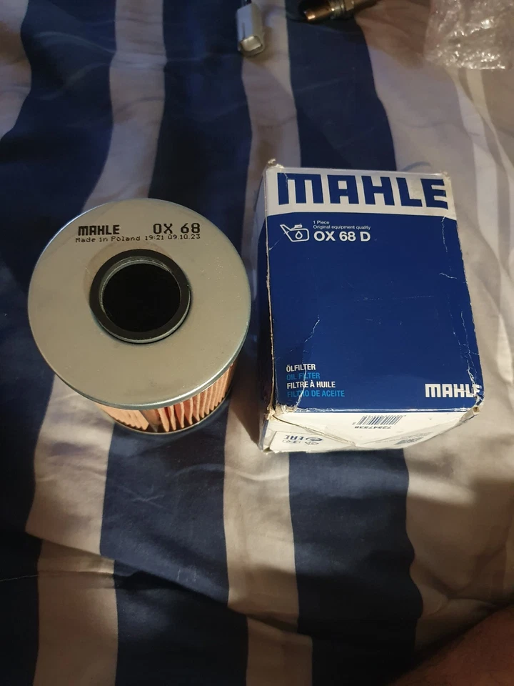Filtro de aceite Mahle OEM OX 68 D, BMW 11421730389, serie 3/5 M3 Z3 Z4, 1991-2009 Foto 4 de 4