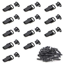 12 Pack Stainless Steel Toggle Latch for Cabinet Wooden Case Toolboxes Chest Box