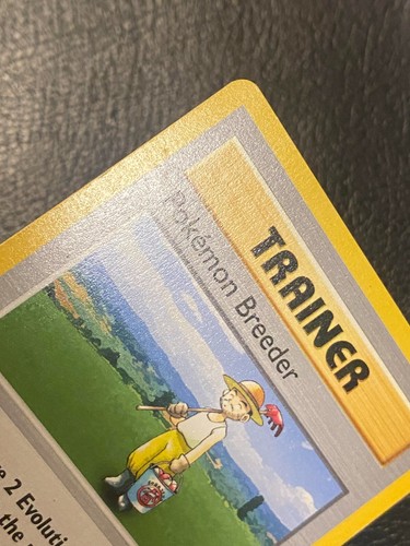 Pokemon Breeder 76/102 - Base Set 1st edition shadowless English (1999) - LP - Picture 8 of 10