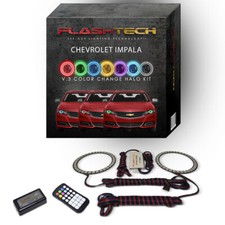 RGB Angel Eye LED Halo kit with RF Remote for 14-16 Chevrolet Impala Headlights
