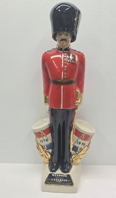 American Bicentennial Royal Guardsman Decanter by Windsor Canadian Whisky Empty